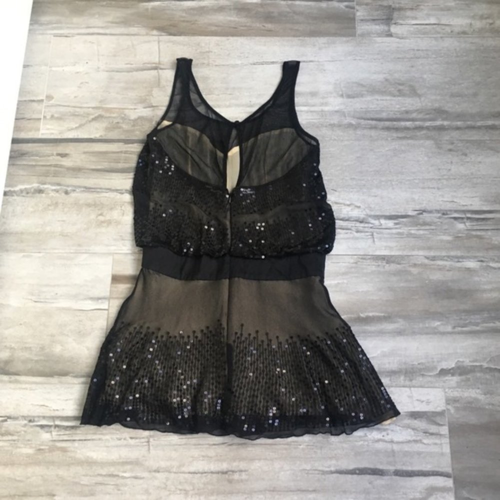 🎉HP🎉Bebe Black Sequin Mini Dress XS - Picture 3 of 4